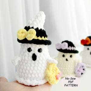 Crochet Halloween Ghost Girl Pattern, Amigurumi Doll (PDF Pattern)
