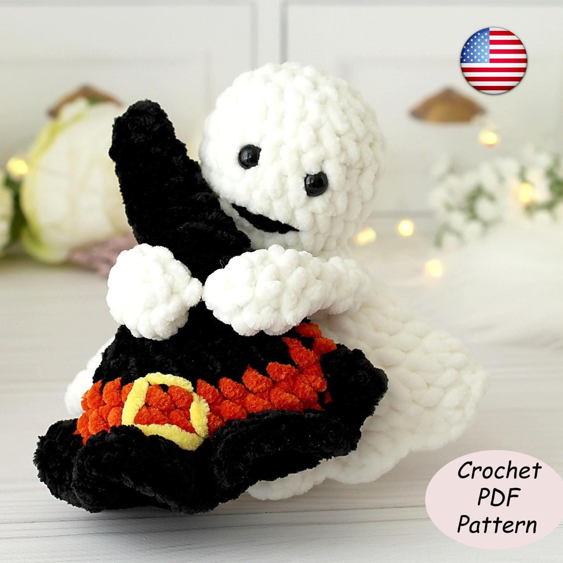 Crochet Ghost With Witch Hat Pattern, Halloween Amigurumi Plush PDF ...