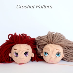TUTORIAL EYES of Amigurumi Crochet Toy How to Design Beautiful Lively Face  Expression, Birthday 