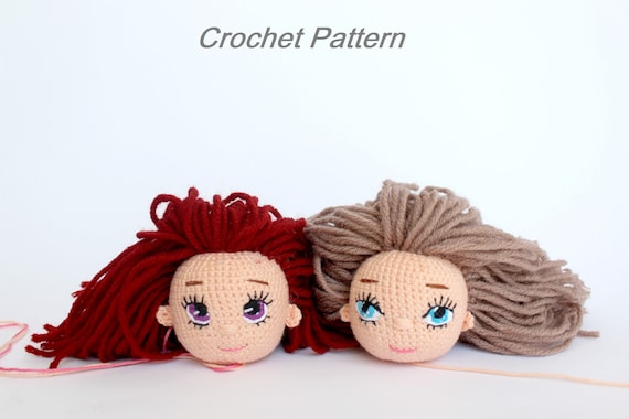 Crochet Doll Face Embroidery Pattern: Amigurumi Eyes Tutorial (PDF DIGITAL)
