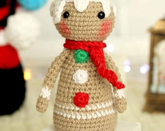Lebkuchenmann Häkelanleitung PDF | Amigurumi Ornament & Urlaub Dekor