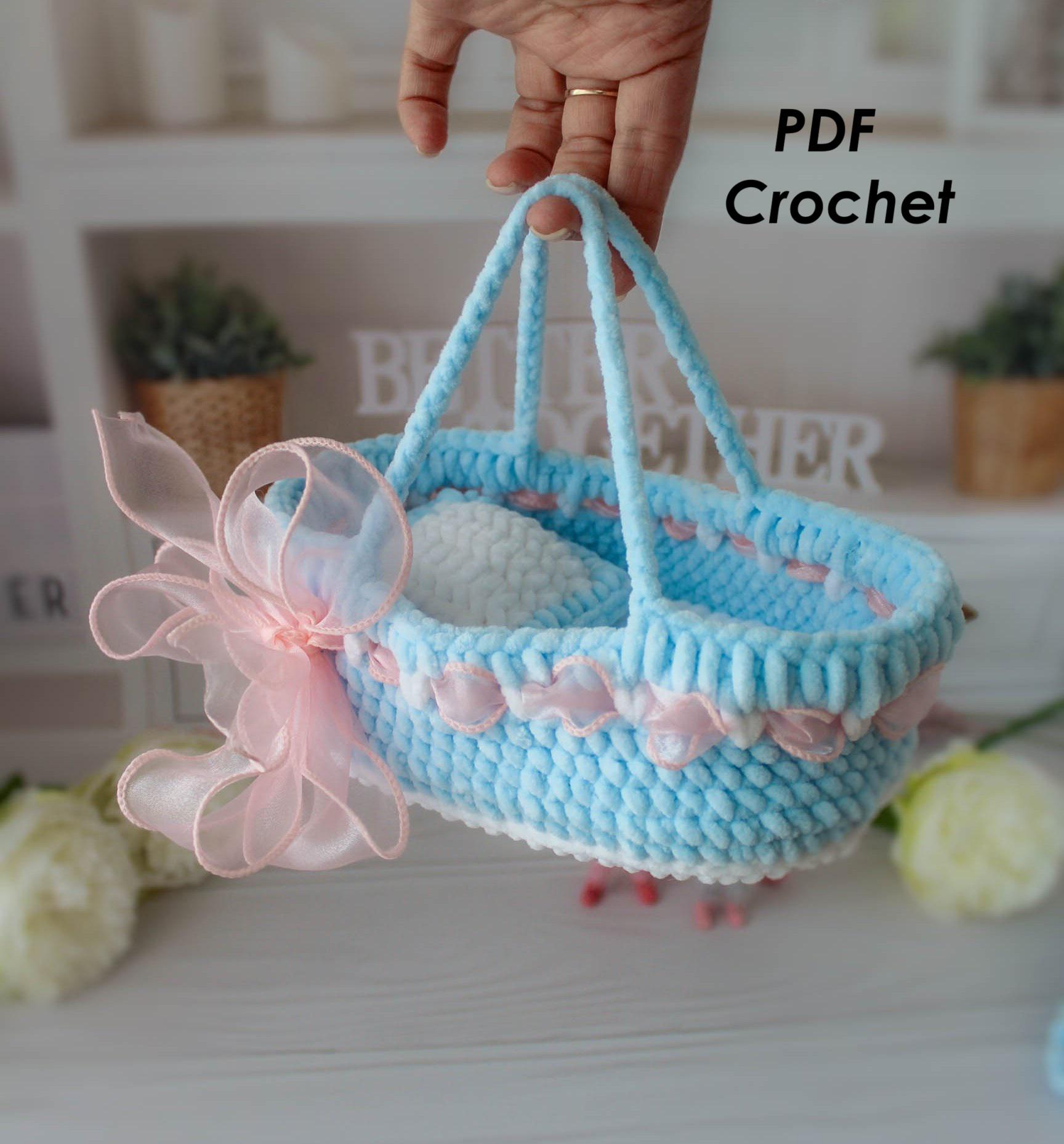 bolso capazo de trapillo para muÃ±ecas