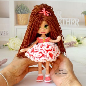 Amigurumi Doll Crochet Pattern PDF | Princess with Embroidered Eyes, Clothes and Body