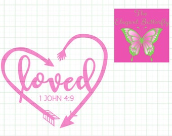1 John 4 9 Svg Etsy