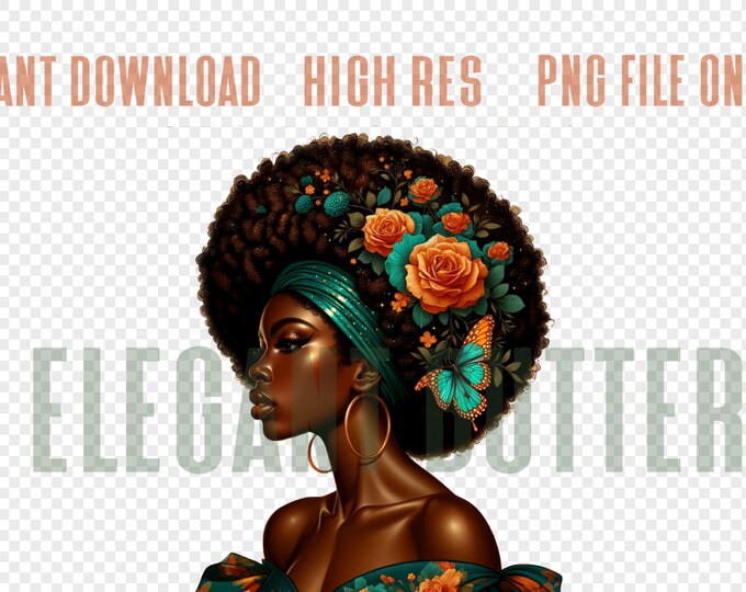 Roses are African American Woman/Sublimation File