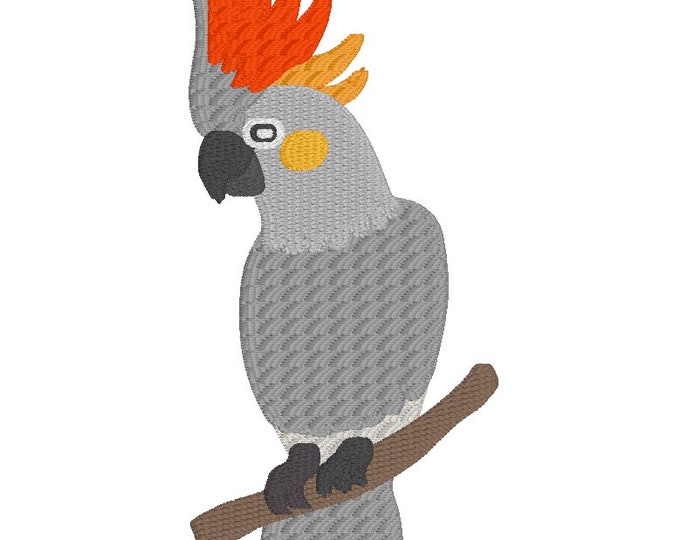 Cockatiel Embroidery Design