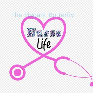 Nurse Life Transparent PNG File for Sublimation