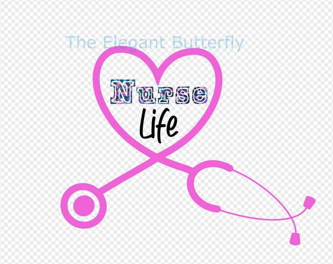 Nurse Life Transparent PNG File for Sublimation