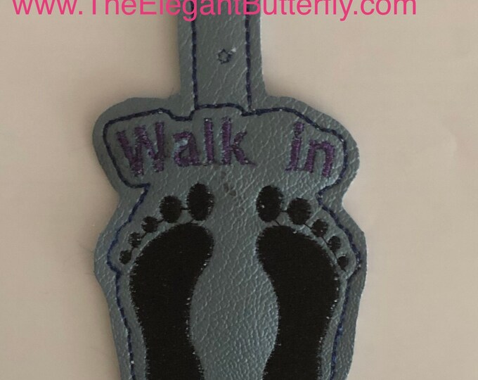 Walk in Faith snap tab Embroidery Design