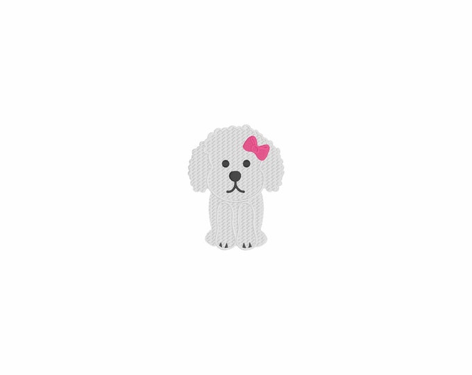 Embroidery Design of Pretty Poodle
