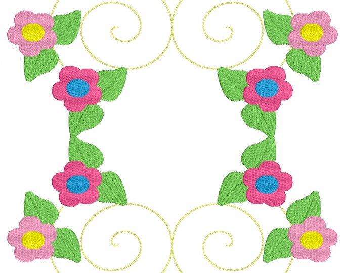Embroidery Design of Baby Flower Blooms
