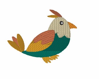 Embroidery Design of Fall Bird