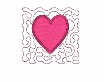 Heart  Quilt Block Design