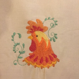 Embroidery Design of Rooster 1 image 1