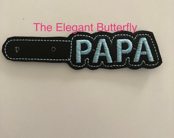 PAPA Snap Tab Embroidery File