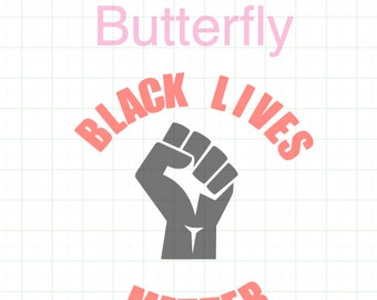Black Lives Matter Fist svg,png,eps,jpg,and pdf files
