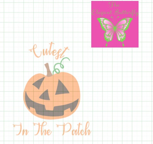 Cutest Pumpkin In The Patch Svg Eps Dxf Png Jpg And Pdf Files Halloween For Children Svg Files Halloween Svg Designs Silhouette Files