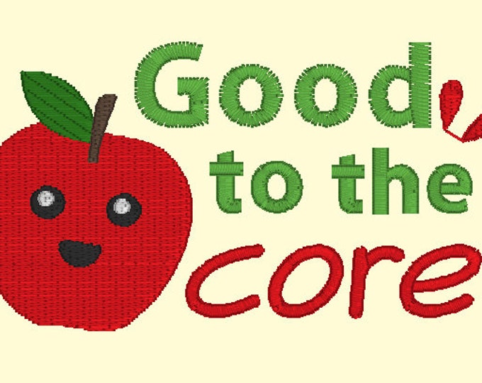 Embroidery Design of Good to the Core