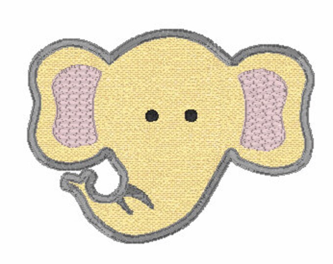 Embroidery Design of Elephant Appliqué