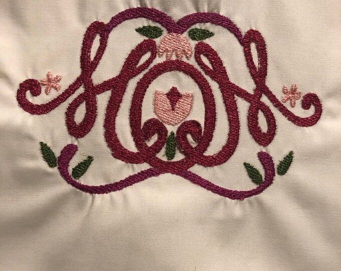 Embroidery Design of Mom Monogram Embroidery
