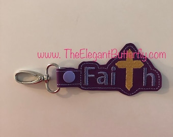 Spiritual Snap Tab Embroidery Designs - Faith-Inspired Digital Files for Crafting and Personalization