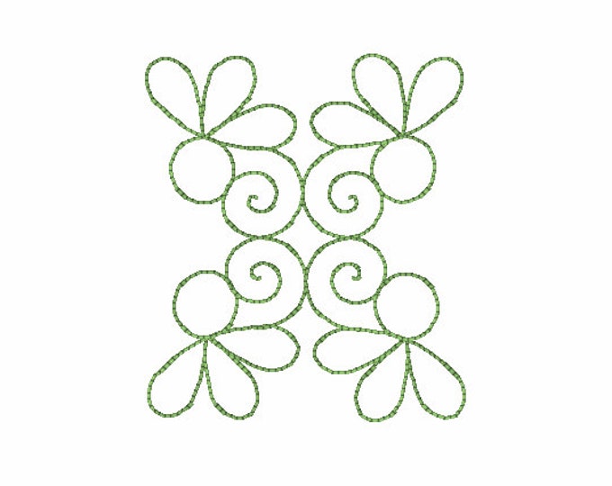 Teardrop Quilt Embroidery Design