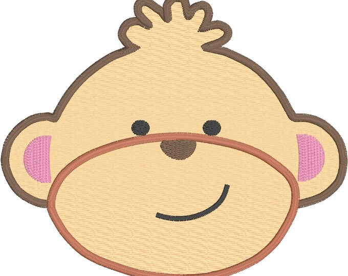 Embroidery Design of Monkey Applique