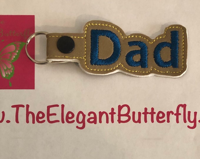 Dad Snap Tab Embroidery File