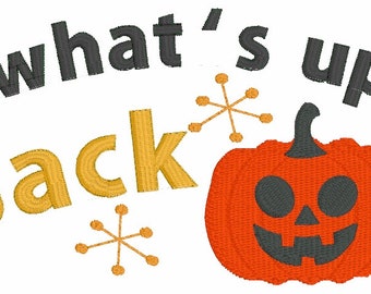 Halloween Embroidery/ Design of what's up Jack