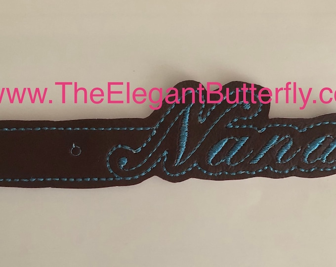 Nana snap tab in the hoop embroidery file