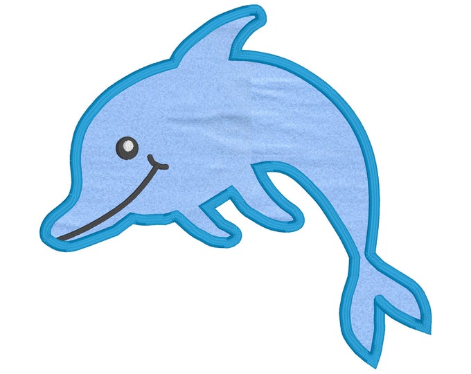 Dolphin Applique Machine Embroidery Design,Three Different Applique Designs