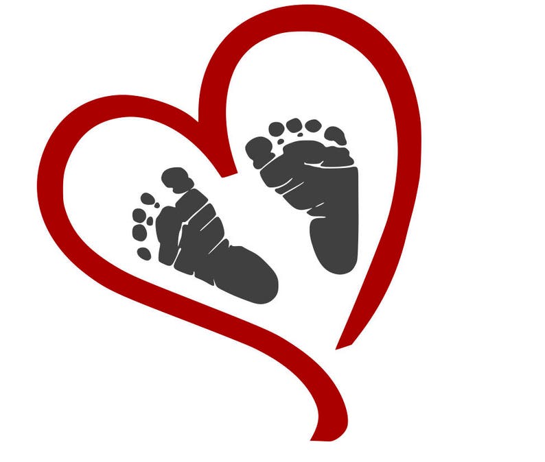 Free Free 128 Heart Baby Feet Svg SVG PNG EPS DXF File