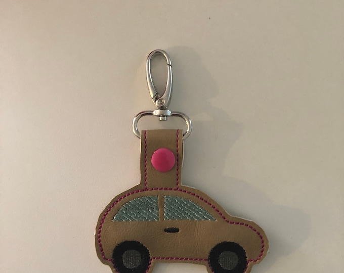 Tiny Car  Snap Tab Embroidery Files
