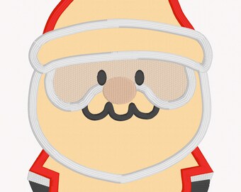 Christmas Santa Applique Embroidery Design