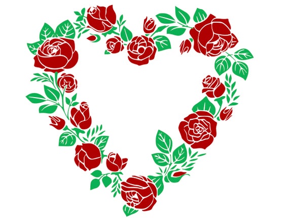 Free Free Heart Rose Svg 881 SVG PNG EPS DXF File