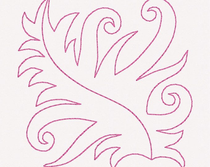 Pretty Little Leaf Quilt Stencil