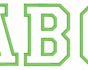 Applique Letters Font ****No Lower Case****