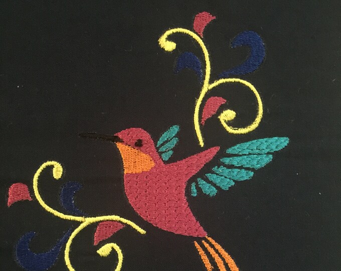 Embroidery Design of Humming Bird Corner