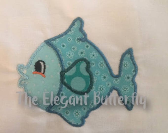 Embroidery Design of Applique Gold Fish