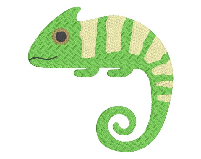 Iguana Lizard Embroidery Design