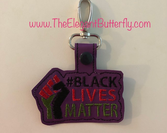 Embroider with Passion: Black Lives Matter Snap Tab - Digital Design for Your Creativity!