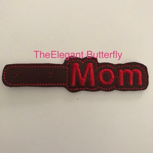 Mom Snap Tab Embroidery File