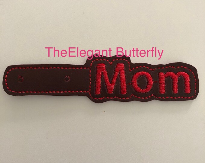 Mom Snap Tab Embroidery File