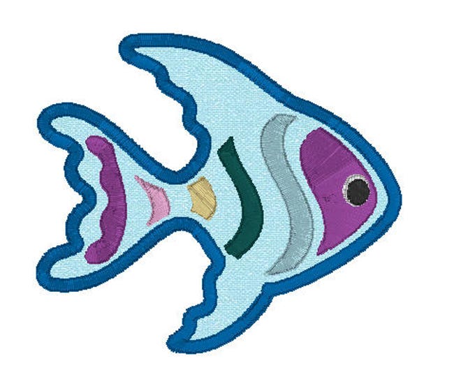 Embroidery Design of Embroidery Tropical Fish Applique
