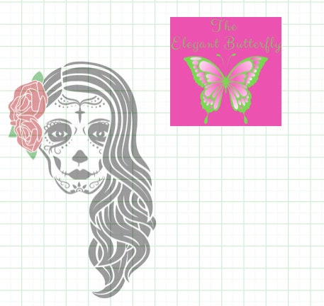 Download Catrina Skull Svg Dxf Eps Jpg Png Pdf And Transparent Png Files Skull Svg Designs Suger Skulls Skulls Skull With Roses Svg Files PSD Mockup Templates