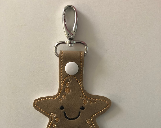 Starfish  Snap Tab Embroidery Files