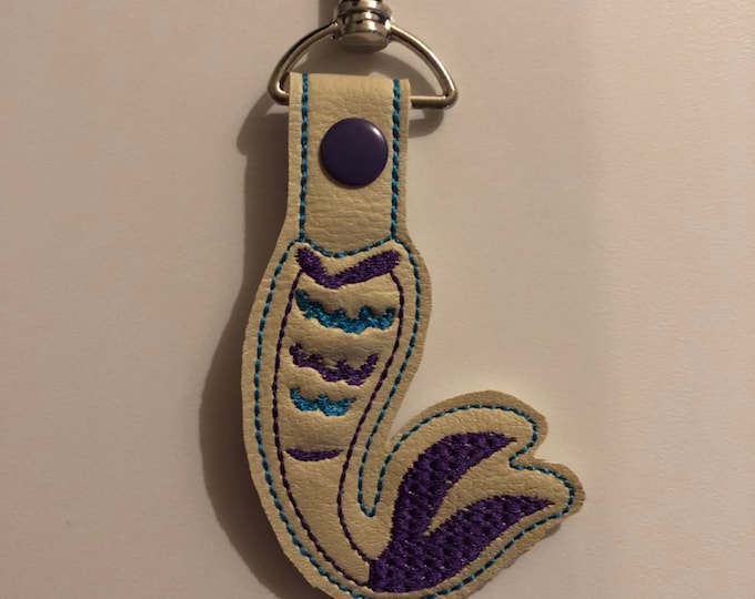 Mermaid Snap Tab Embroidery Files