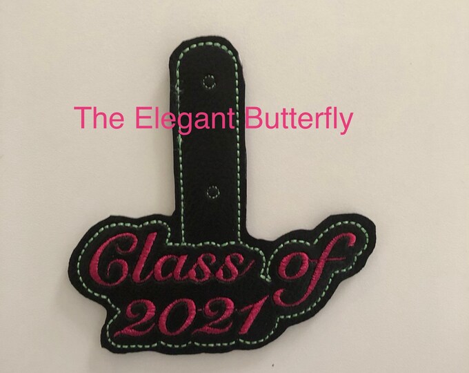 Class of 2021 Snap Tab Embroidery File