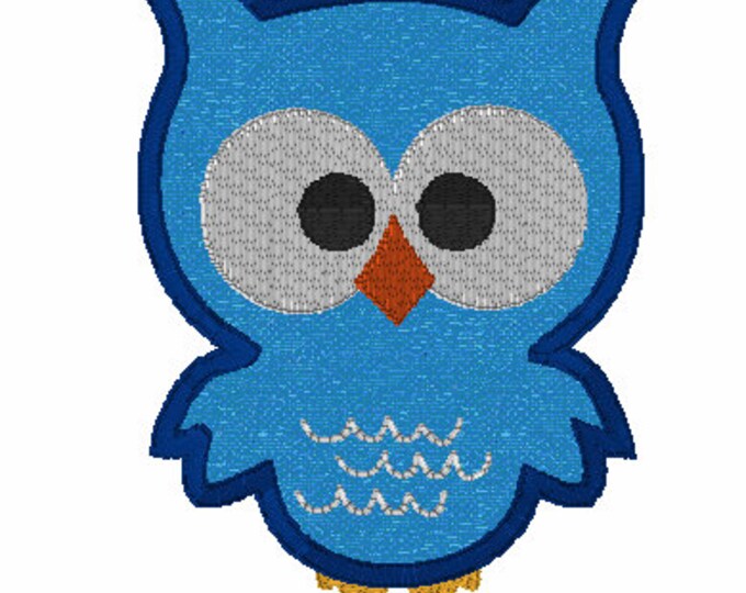 Applique Owl Embroidery Design