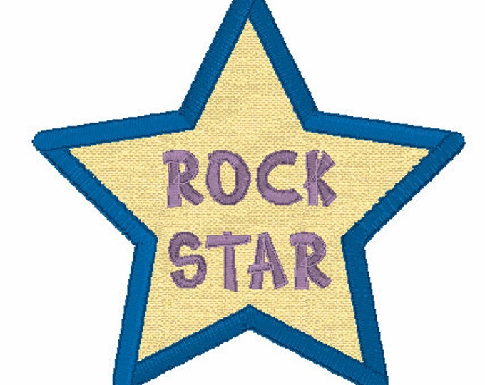 Embroidery Design of RockStar Applique